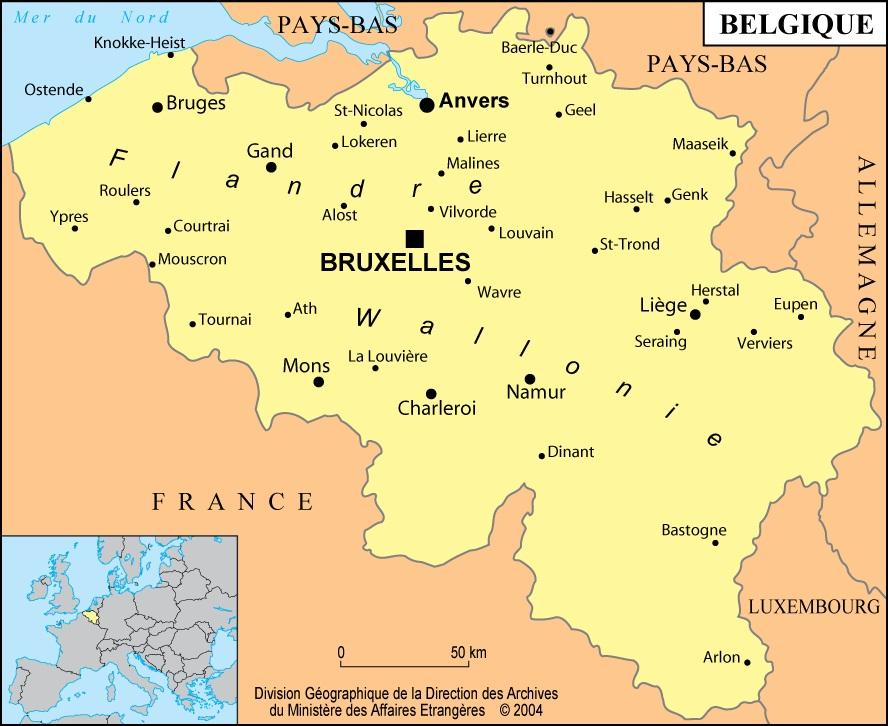 Mons Belgium map - Map of mons Belgium (Western Europe - Europe)