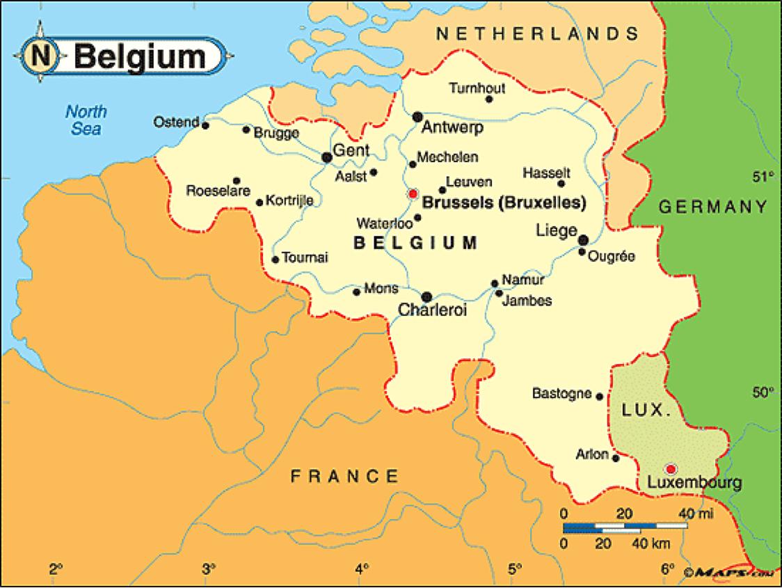 Leuven Belgium map - Map of leuven Belgium (Western Europe - Europe)