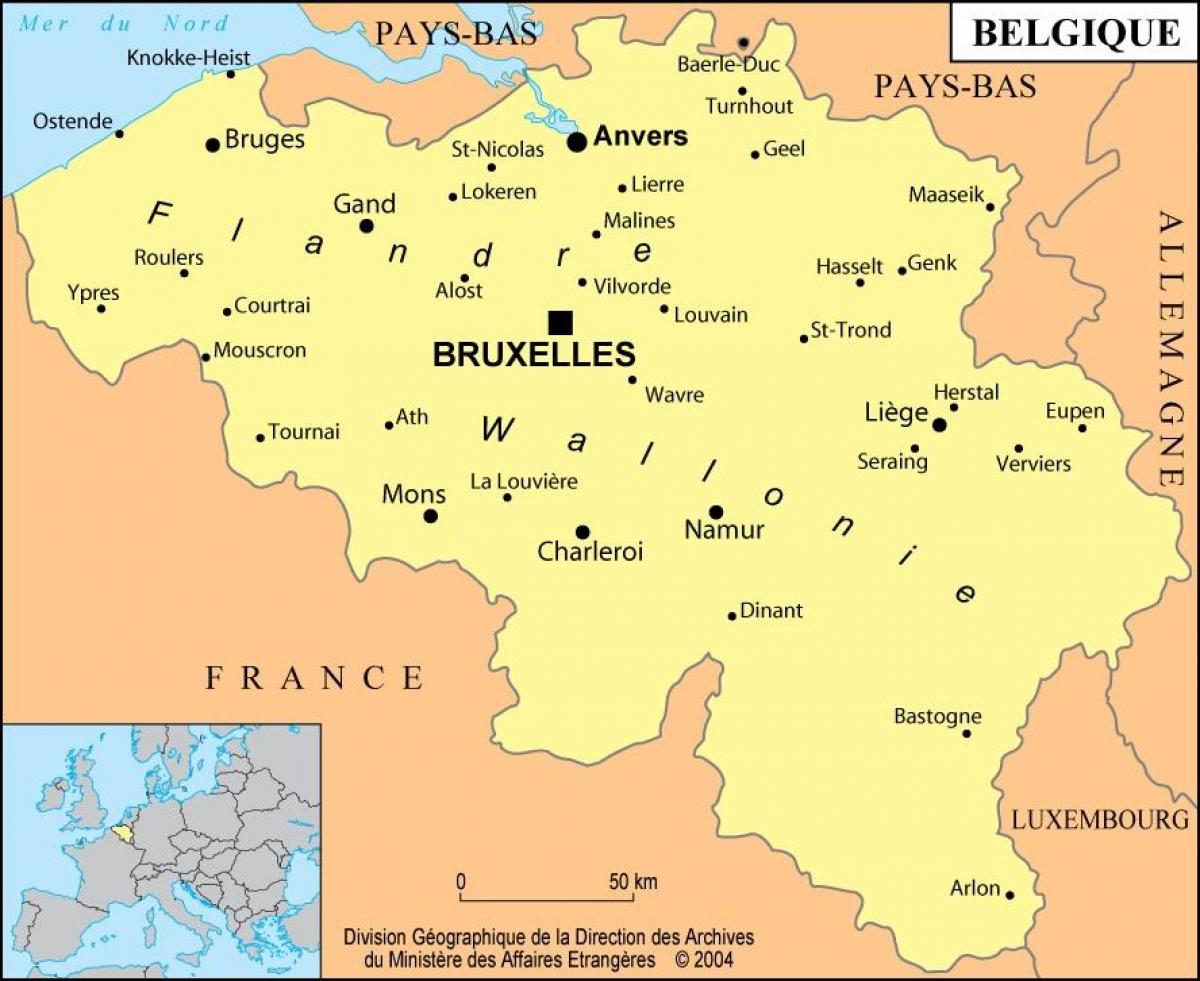 mons en belgique carte Mons Belgium map   Map of mons Belgium (Western Europe   Europe)