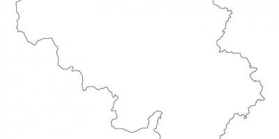Blank map of Belgium